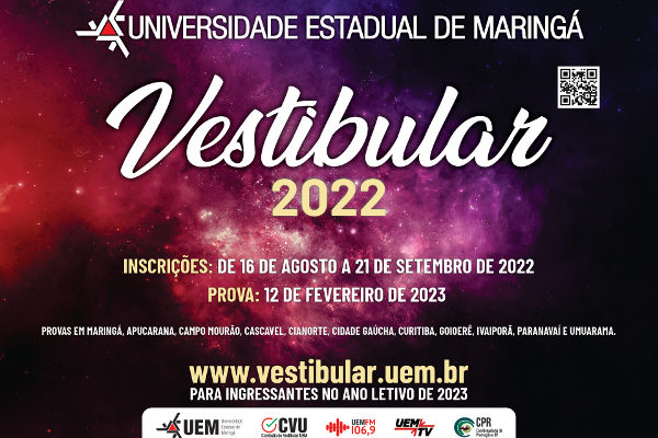 Você está visualizando atualmente Paraná: UEM abre inscrições para Vestibular e PAS 2022